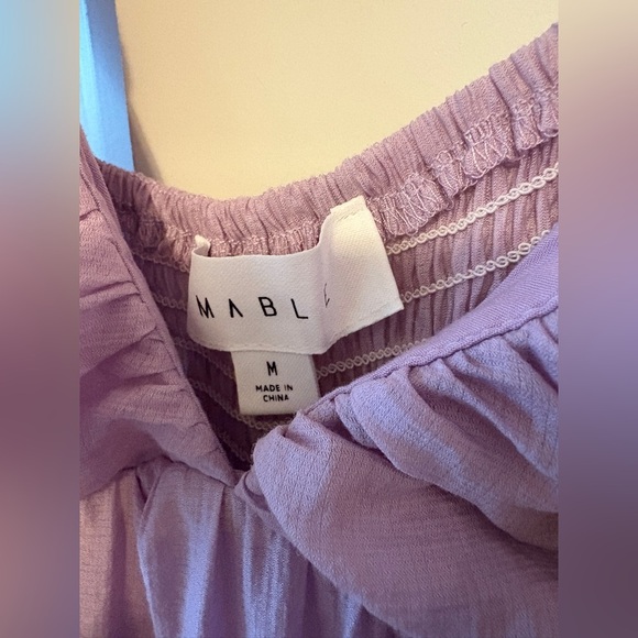 Mable Lavender flowy maxi dress size M - Picture 5 of 7